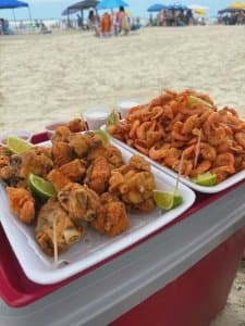 Almoço na praia